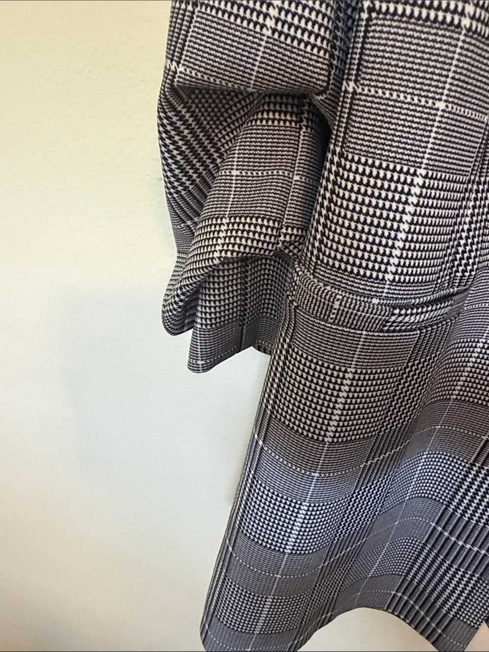 Boom Boom Jeans Gray Plaid Open-Front Blazer Jacket